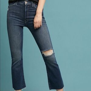 MOTHER Blue Ankle & Cropped Jeans